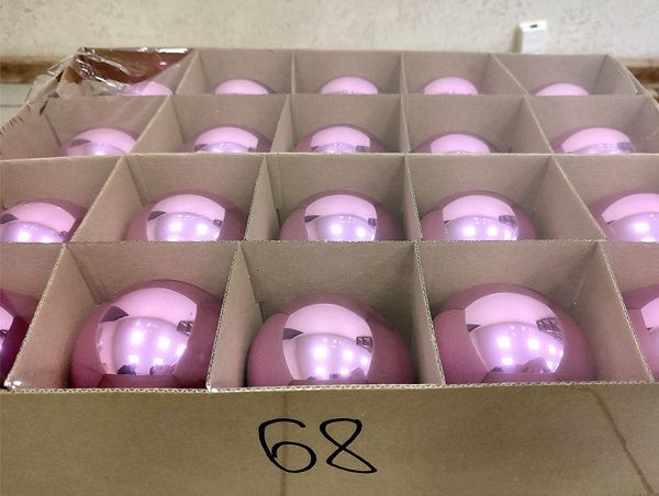 Шар елочный стекл. 8 см, [68]